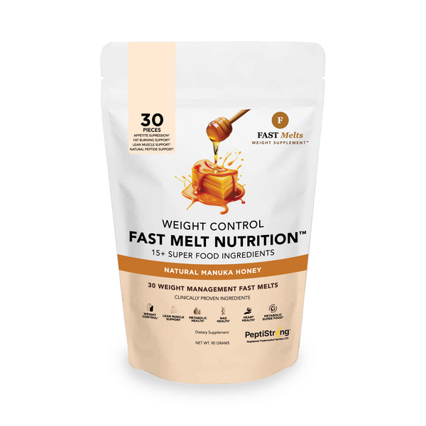 GLP-1 Fast Melts nutrition — honey flavor